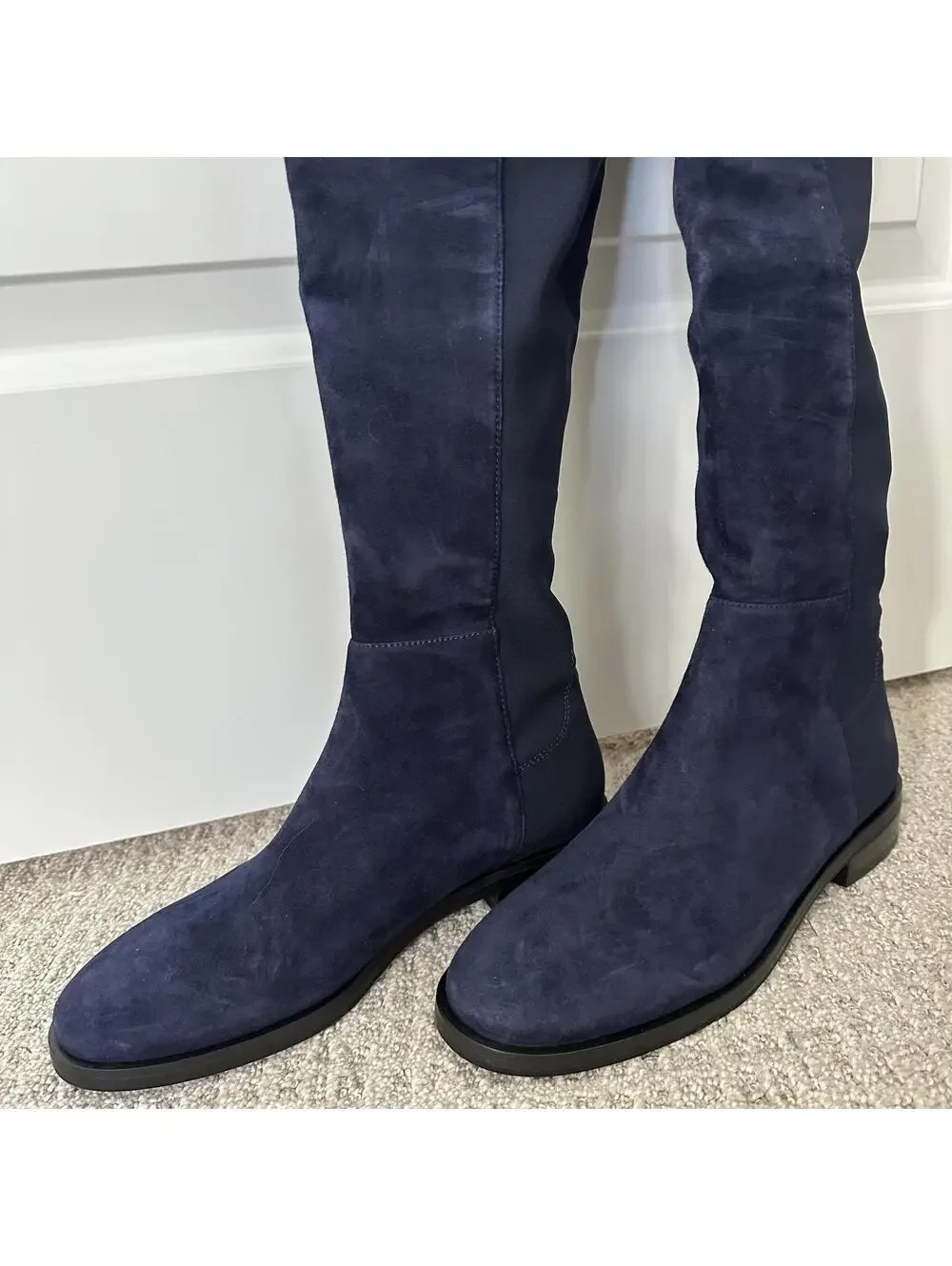 Stuart Weitzman Keelan Over-The-Knee OTK Boots NICE BLUE Size 6.5